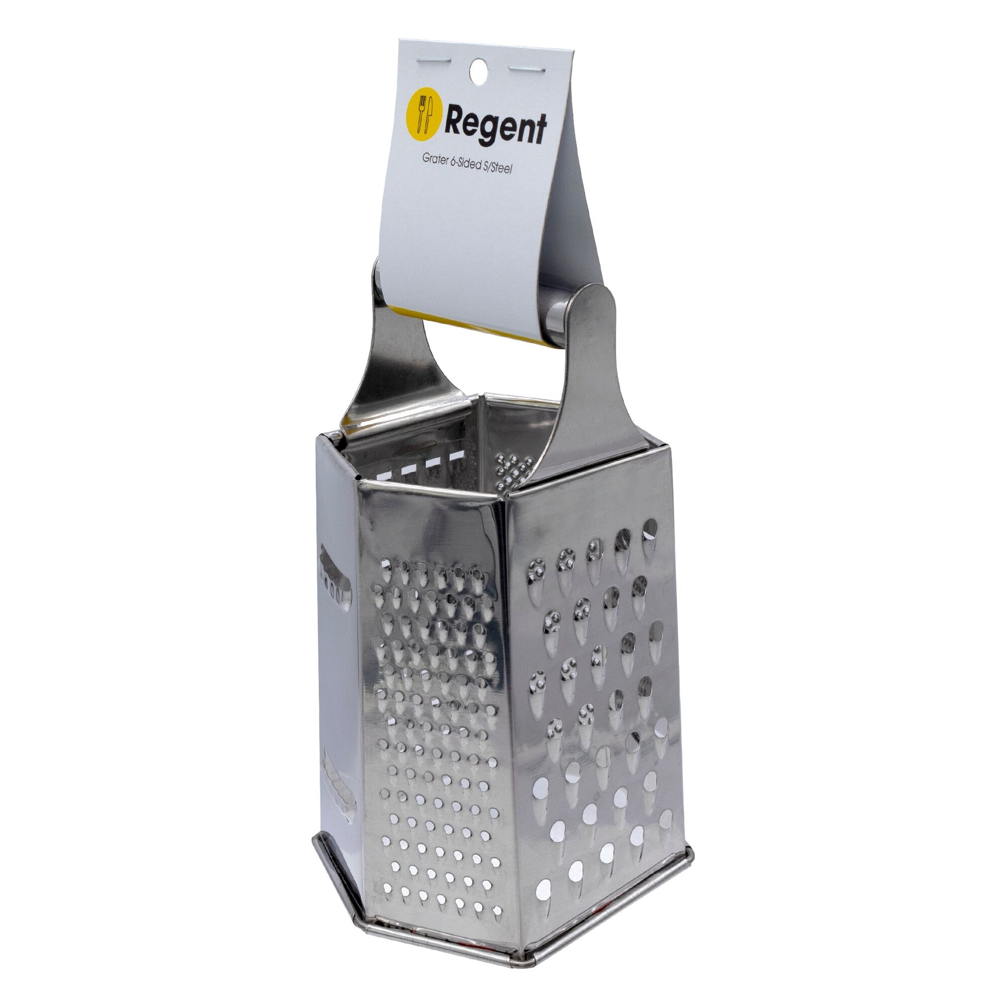 REGENT KITCHEN GRATER 6-SIDED STAINLESS STEEL, 195MM