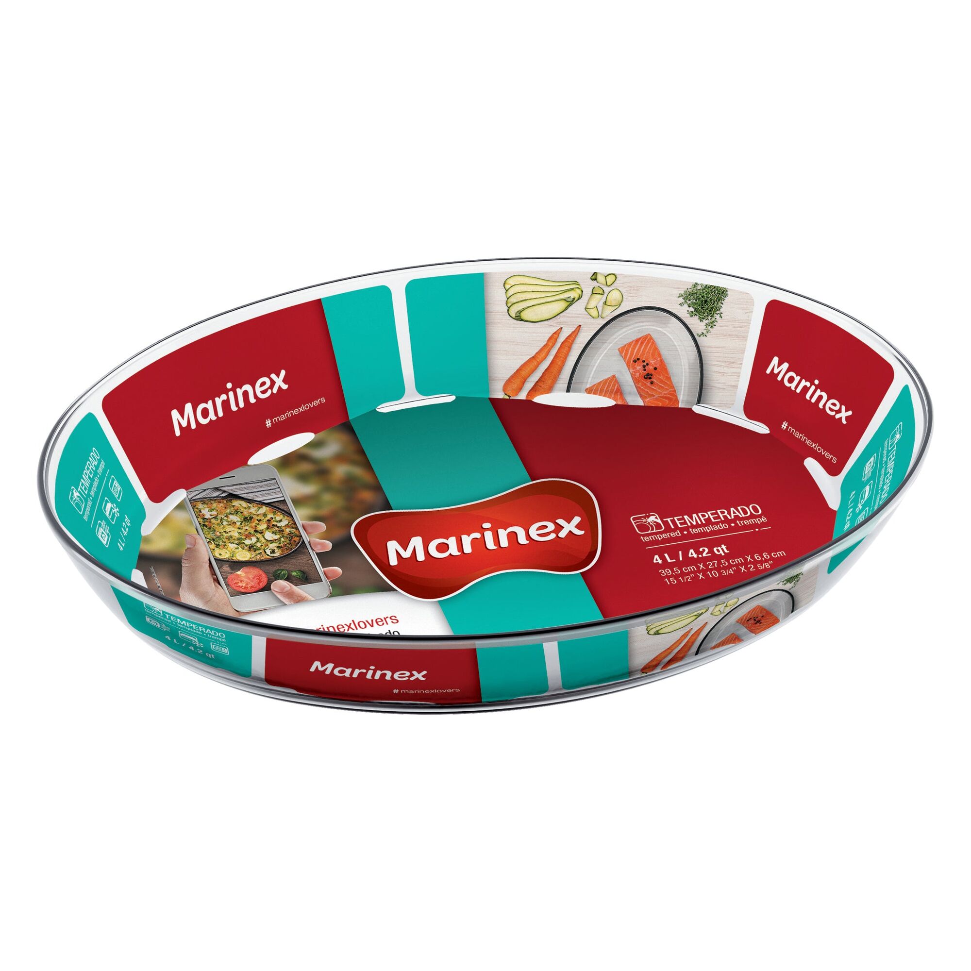 MARINEX OVAL BAKING DISH, 4L