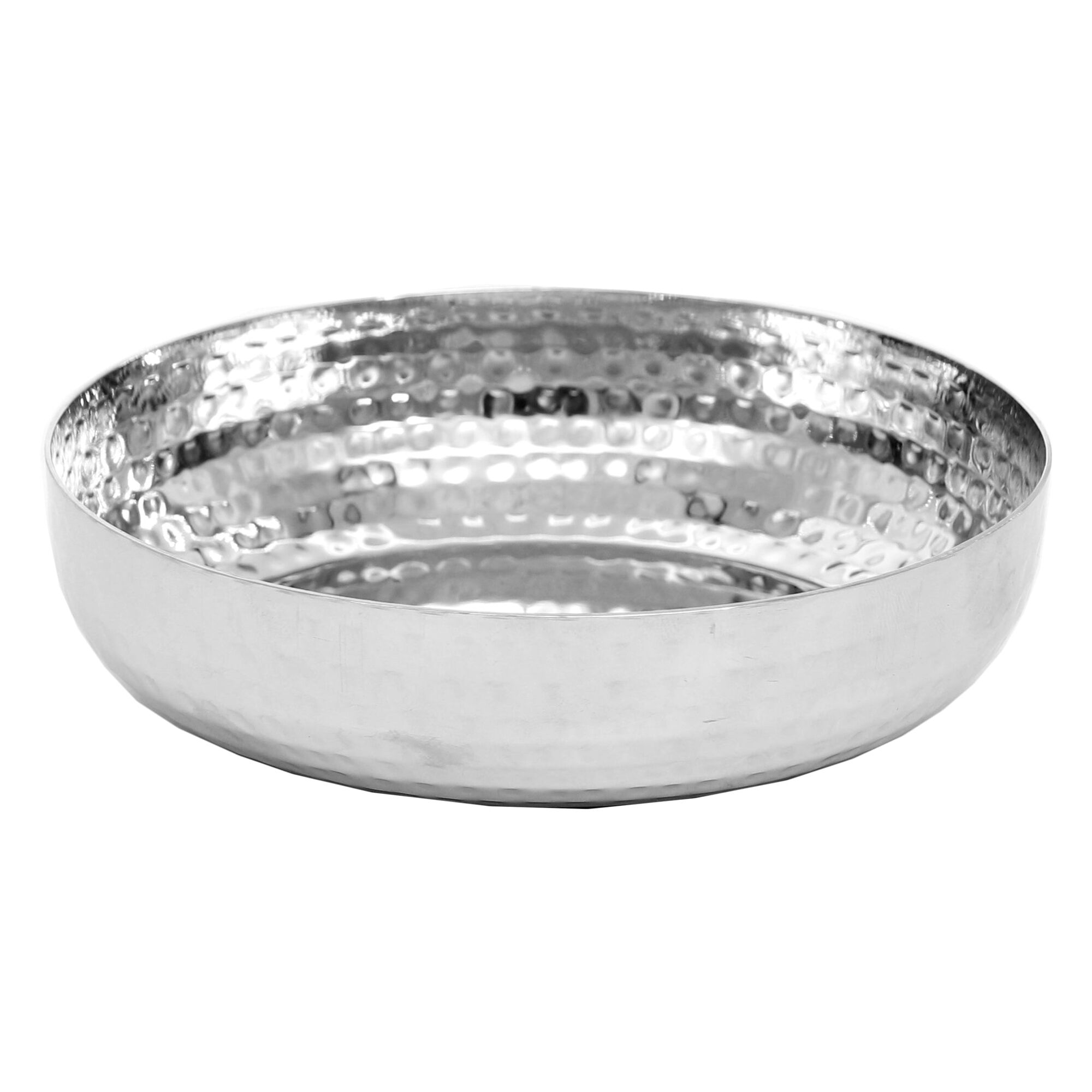 REGENT COOKWARE SERVING BOWL HAMMERED ST STEEL, 400ML - 140MM DIAX36MM
