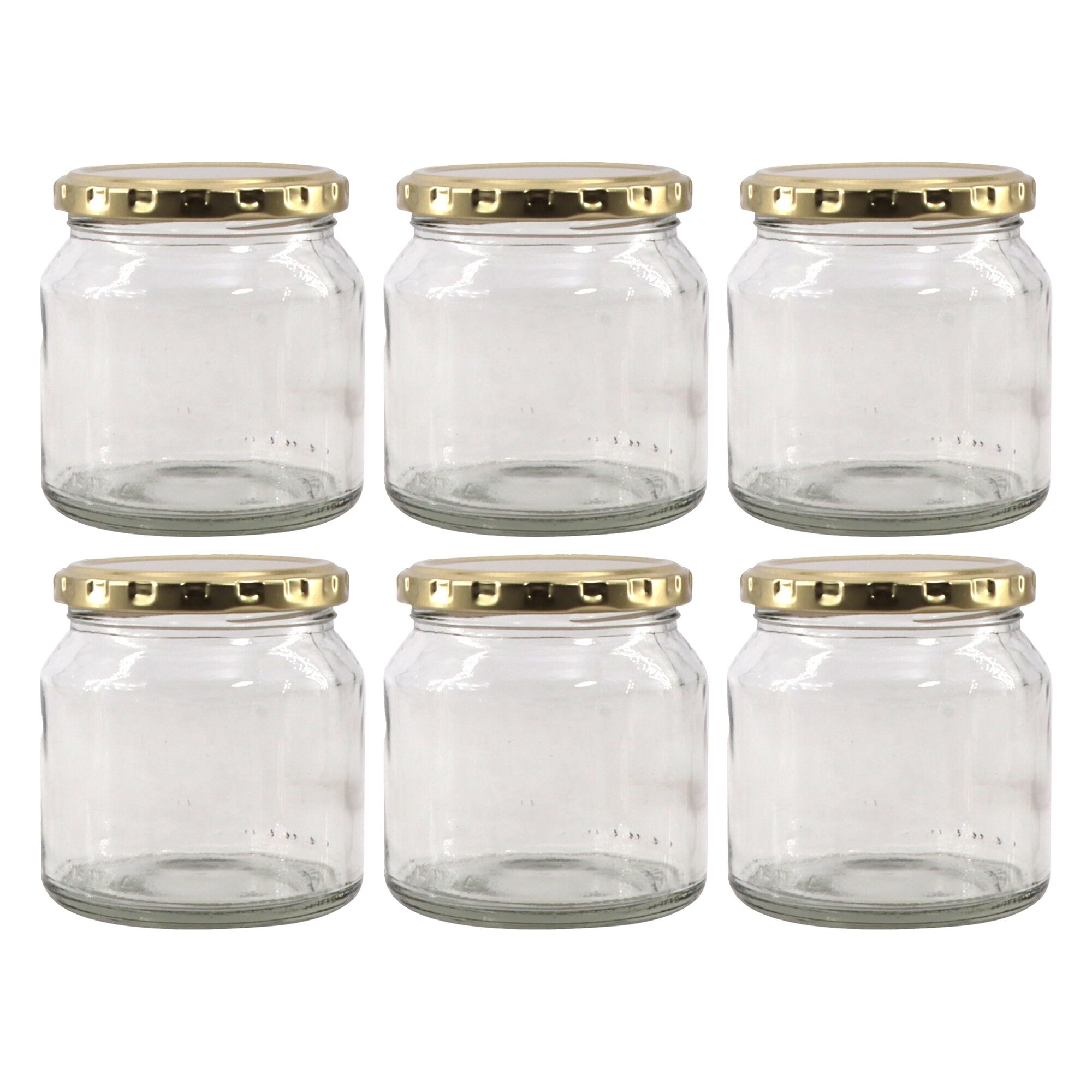 CONSOL SPREAD JAR WITH GOLD LID 6PK, 250ML