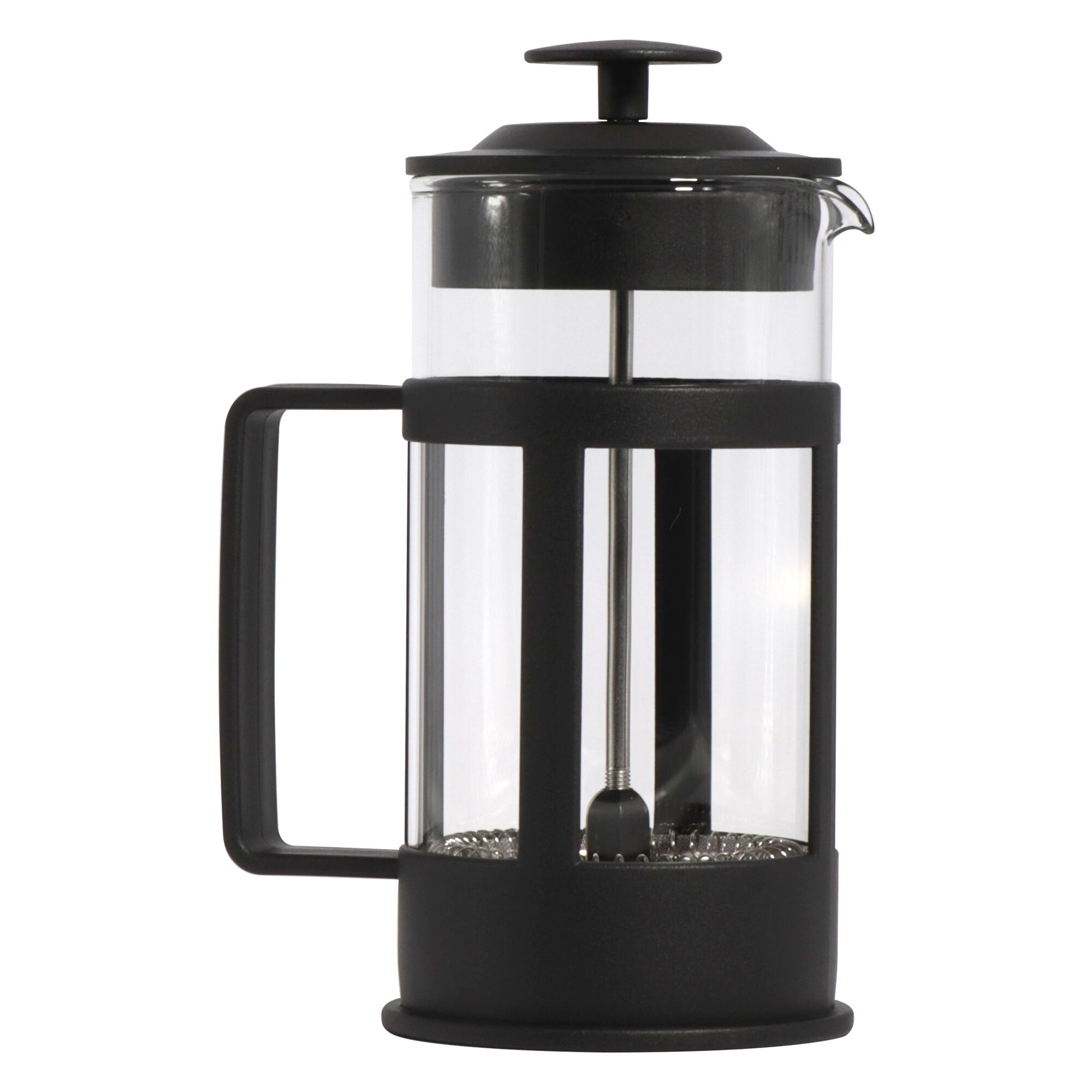 REGENT COFFEE PLUNGER BLACK WITH PLASTIC FRAME 3 CUP, 350ML