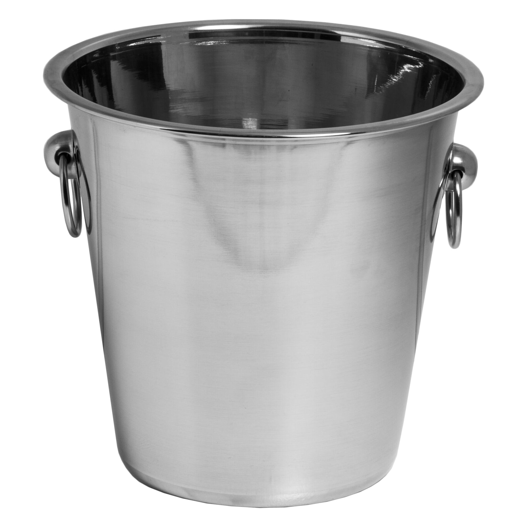 BAR BUTLER ICE BUCKET WITH RING HANDLES STAINLESS STEEL, 4L