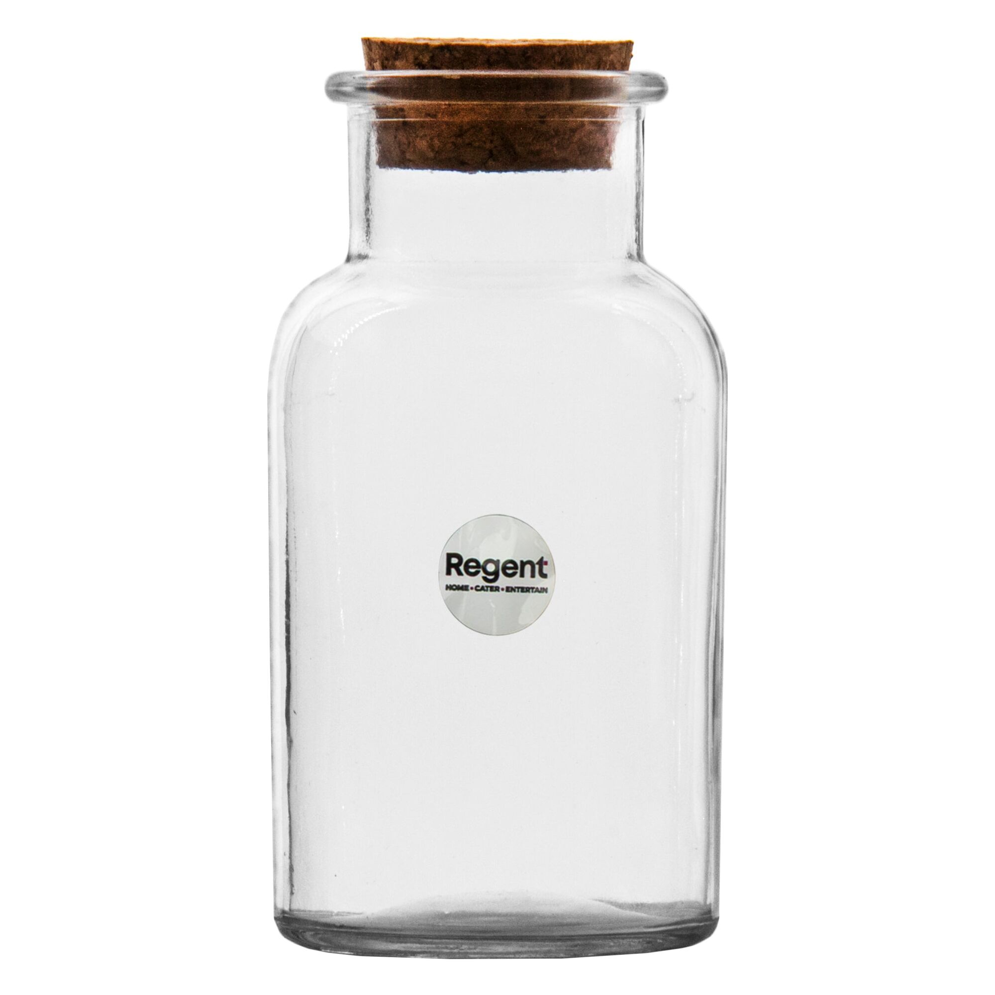 REGENT GLASS BOTTLE WITH CORK LID, 260ML