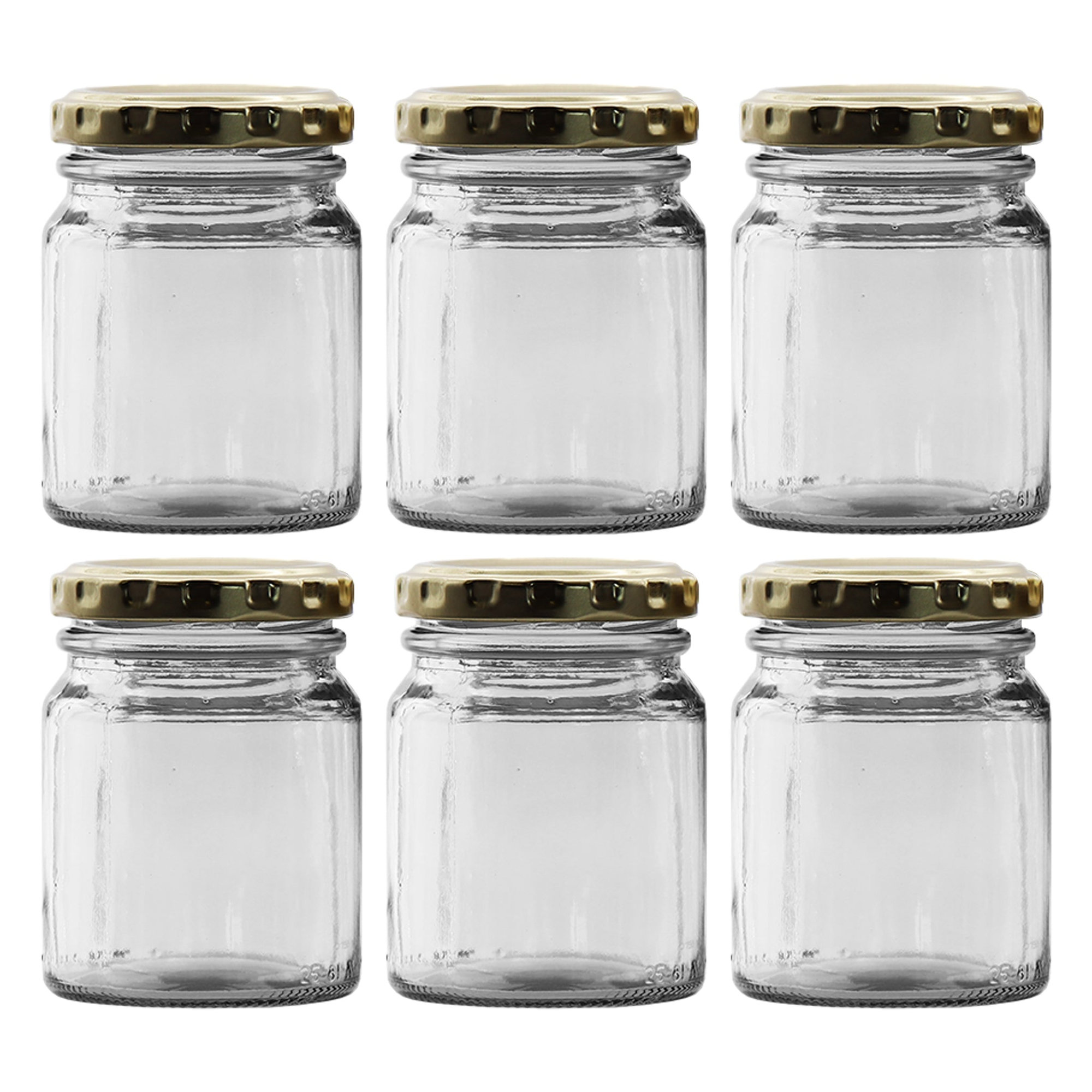 CONSOL SPREAD JAR WITH GOLD LID 6PK, 125ML