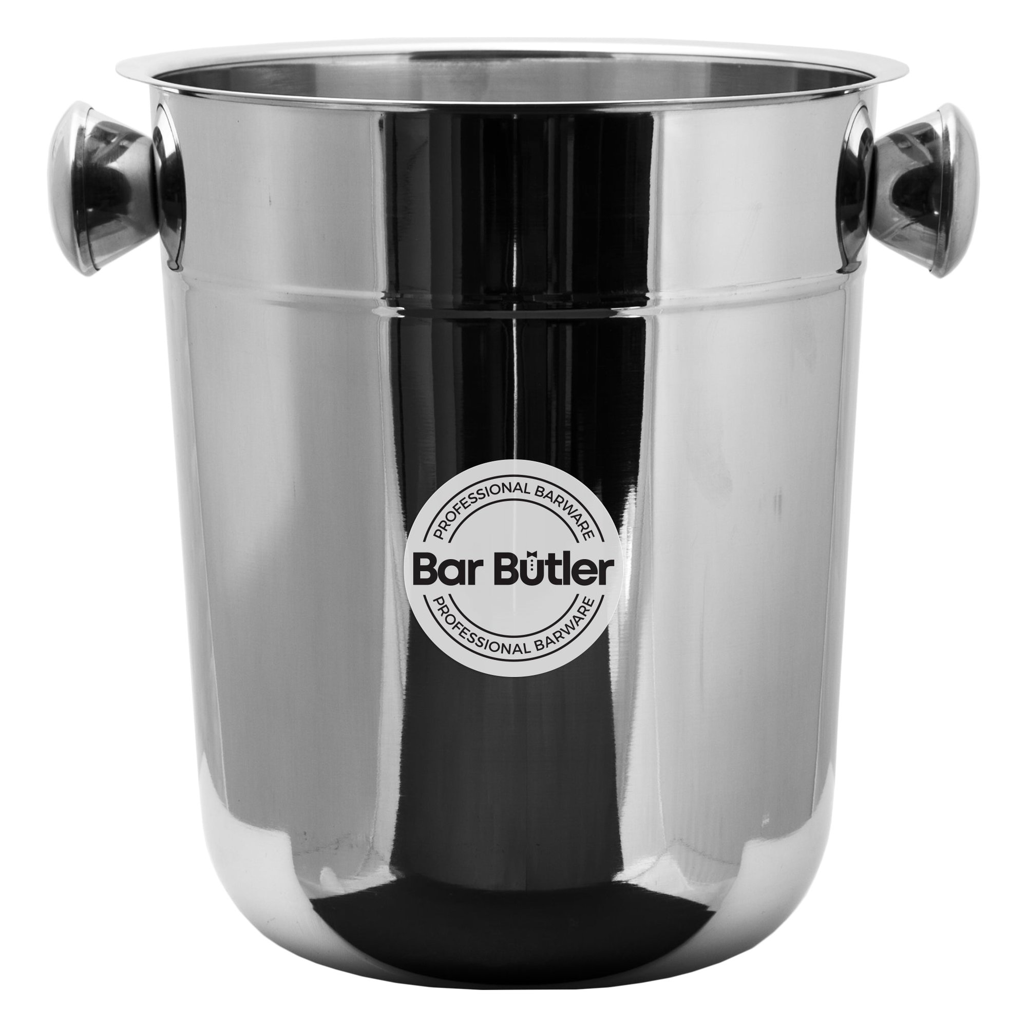 BAR BUTLER CHAMPAGNE ICE BUCKET WITH KNOB HANDLES STAINLESS STEEL, 8L