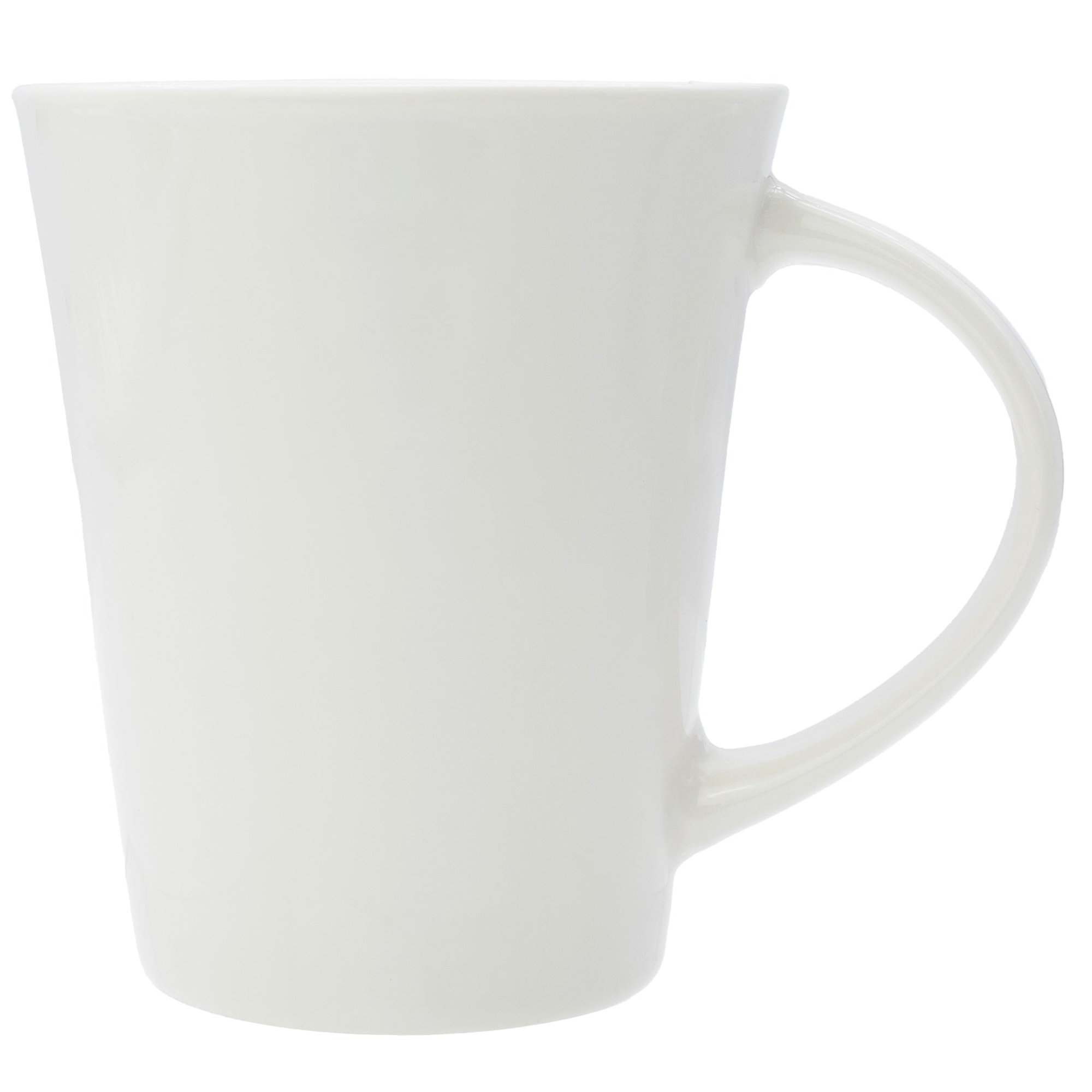 REGENT TRUMPET SHAPE NBC WHITE COFFEE MUG, 380ML